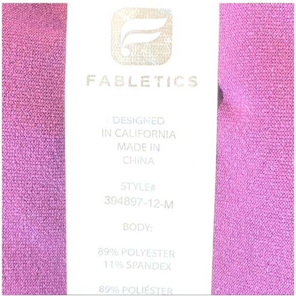 🎁Fabletics Purple Open Back Workout Tank Top - Picture 3 of 8